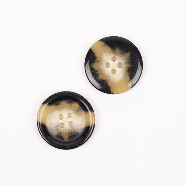 DROPS Buttons 714 horn imitation (mocca) 25 mm